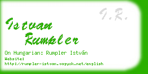 istvan rumpler business card